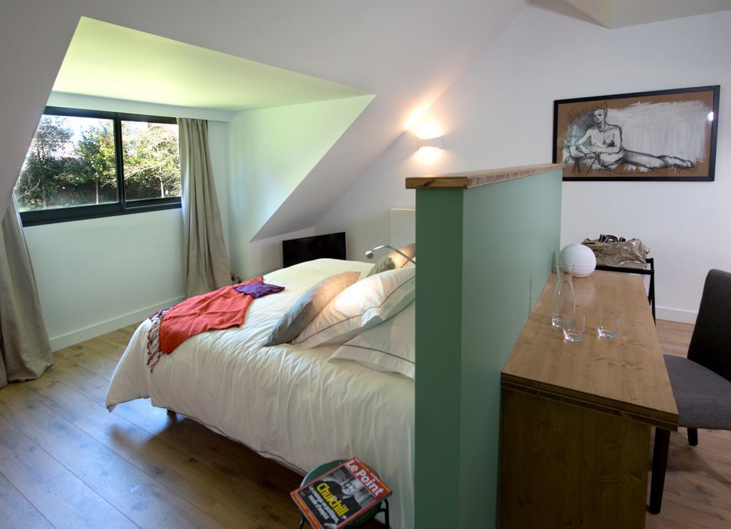Bed and Breakfast Manoir Des Eperviers Quéven Zimmer foto